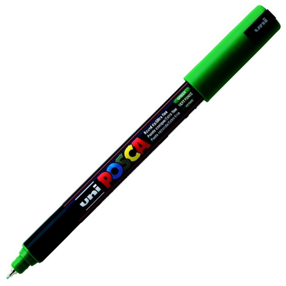 Uni-Ball Markör Posca 0.7 MM Su Bazlı Poster Yeşil N