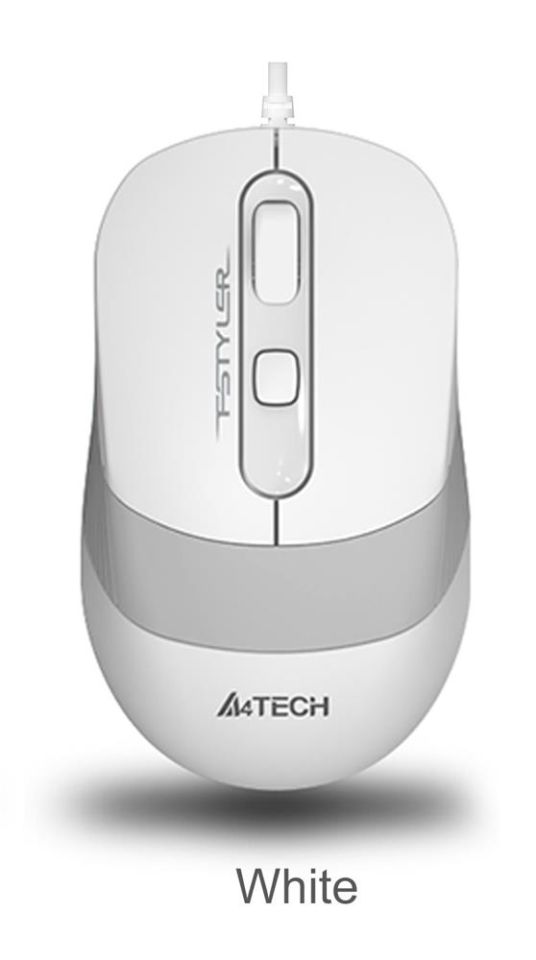 A4 Tech Fm10 Usb Fstyler Beyaz Optik 1600 Dpı Mouse