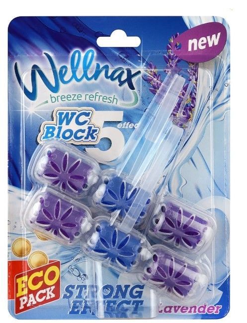 Wellnax Wc Klozet Blok Lavanta Tazeliği Kokusu 2'li Eko Paket