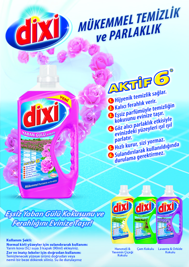 Dixi Yüzey Temizleyici Yaban Gülü 5 Lt