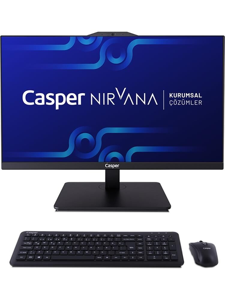 Casper Nirvana A90.1342-BE00A-V-S-K Siyah i5-13420H 16GB RAM 500GB NVME 23.8'' Pivot W11H All In One