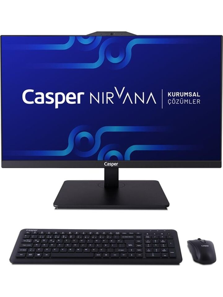 Casper Nirvana A90.1342-BE00A-V-S-K Siyah i5-13420H 16GB RAM 500GB NVME 23.8'' Pivot W11H All In One