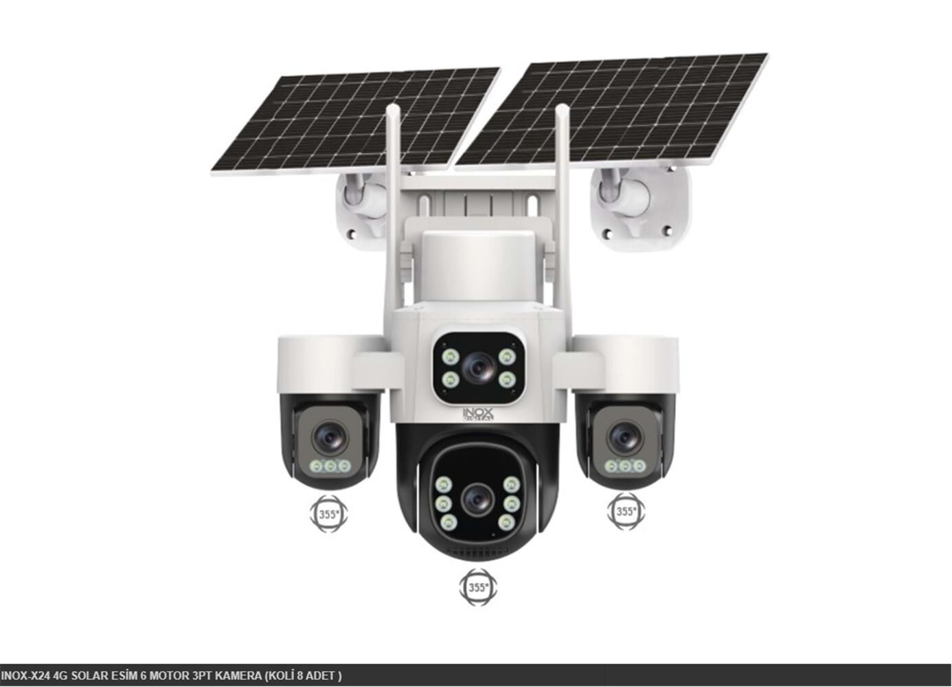 INOX-X24 4G SOLAR ESİM 6 MOTOR 3PT KAMERA