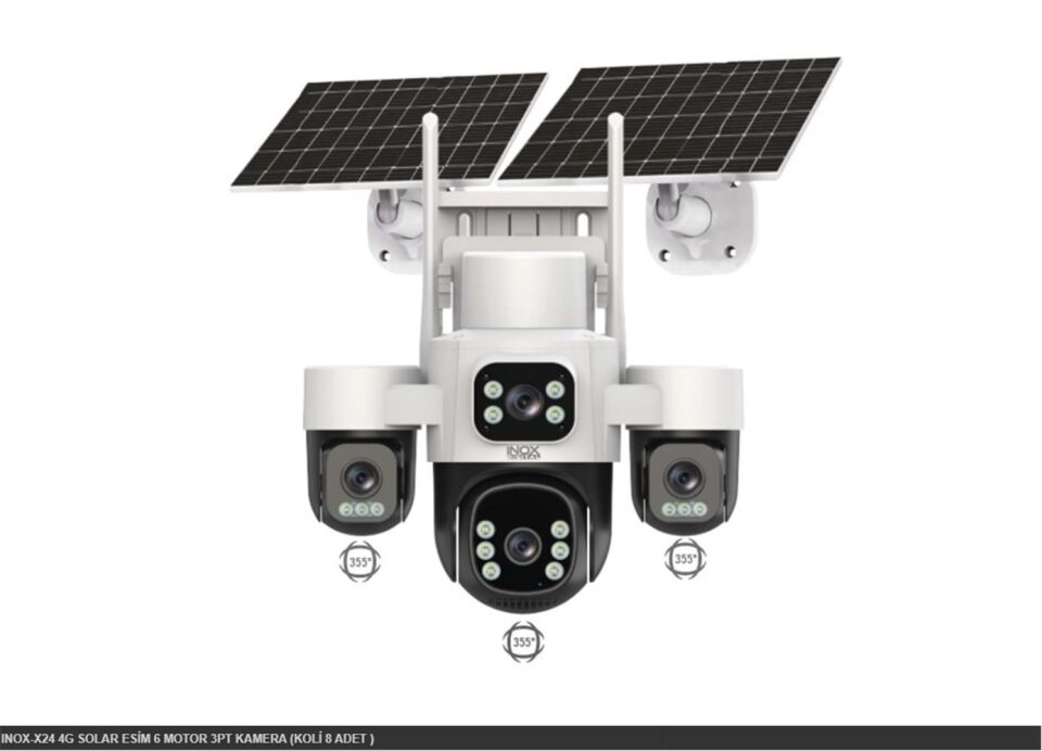 INOX-X24 4G SOLAR ESİM 6 MOTOR 3PT KAMERA