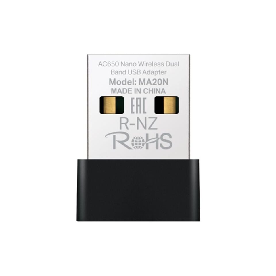 Tp-Link Mercusys MA20N AC650 Nano Wi-fi Kablosuz USB 2.0 Adaptör
