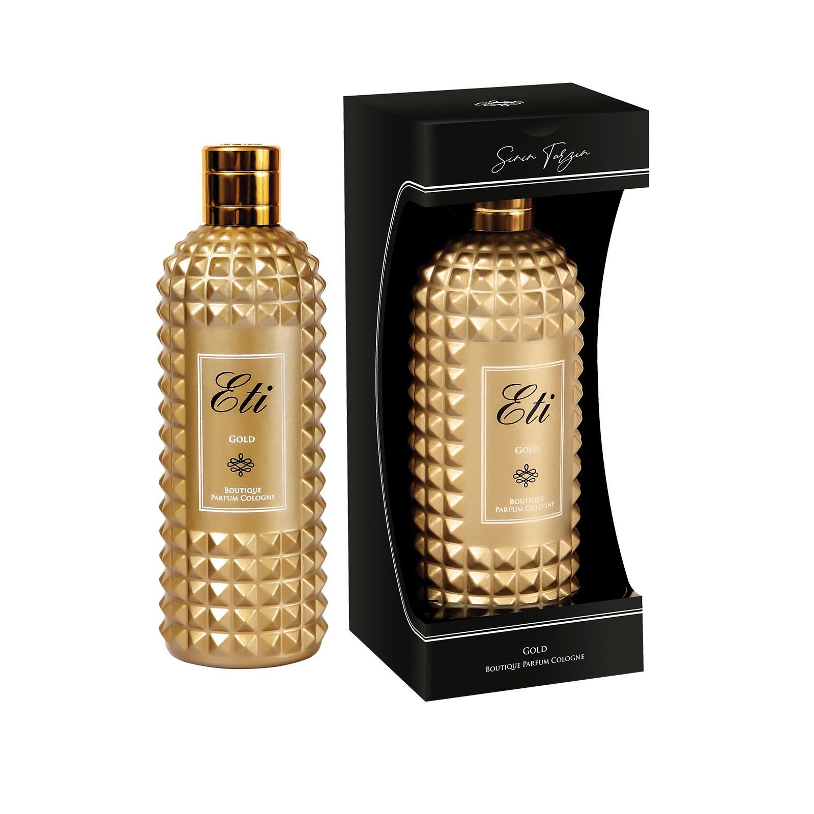 Eti Boutique Parfüm Kolonya Gold 300 ml Cam Şişe - Kutulu