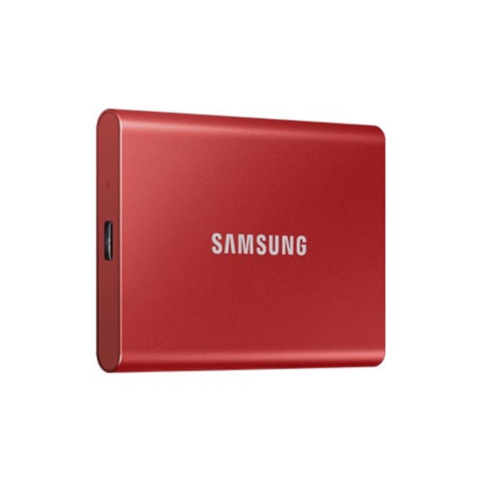 Samsung 500GB T7 1050MB-1000 MB-sn USB 3.2 Gen 2 Kırmızı Taşınabilir SSD MU-PC500R-WW