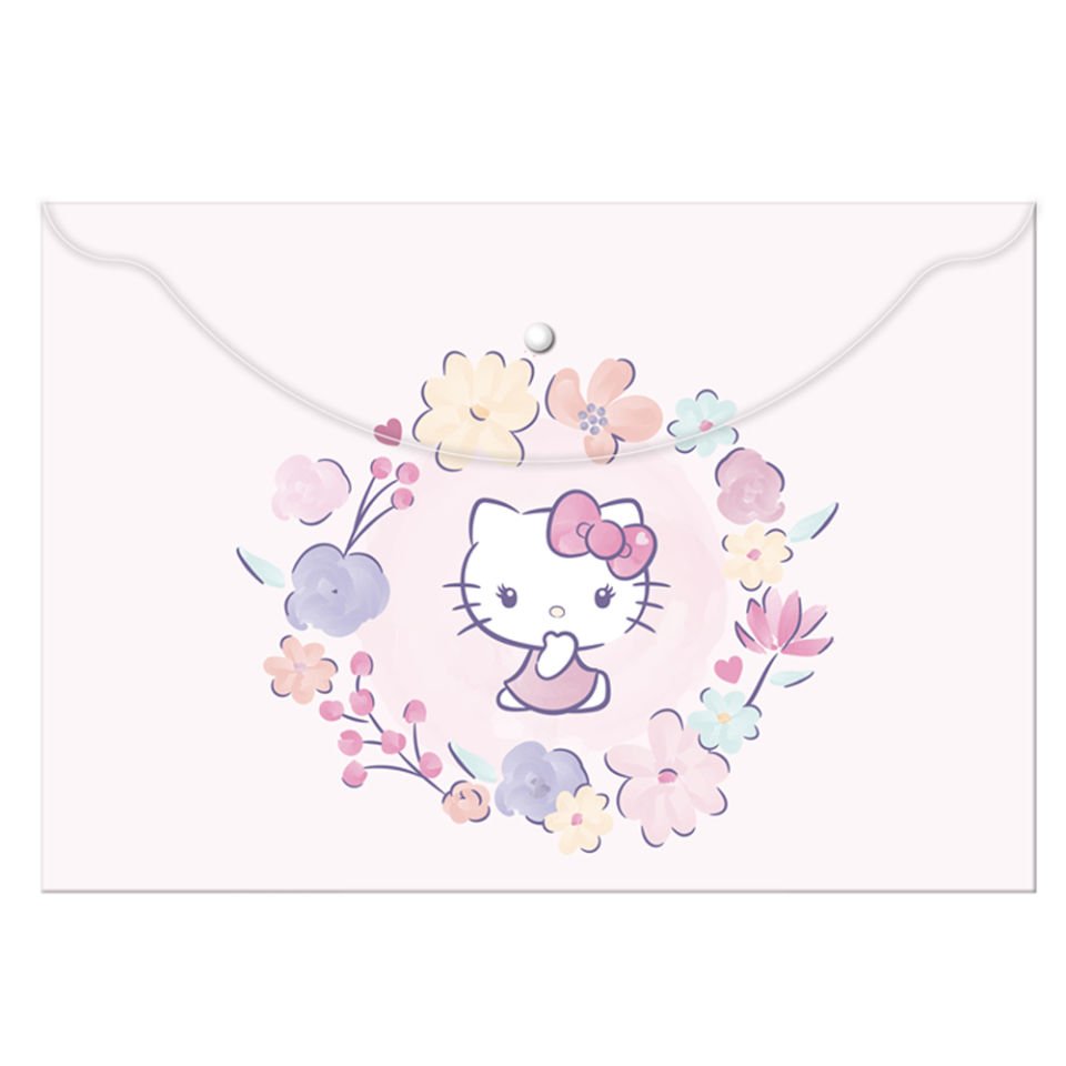 Hello Kitty Çıtçıtlı Dosya Plastik A4 120770-08