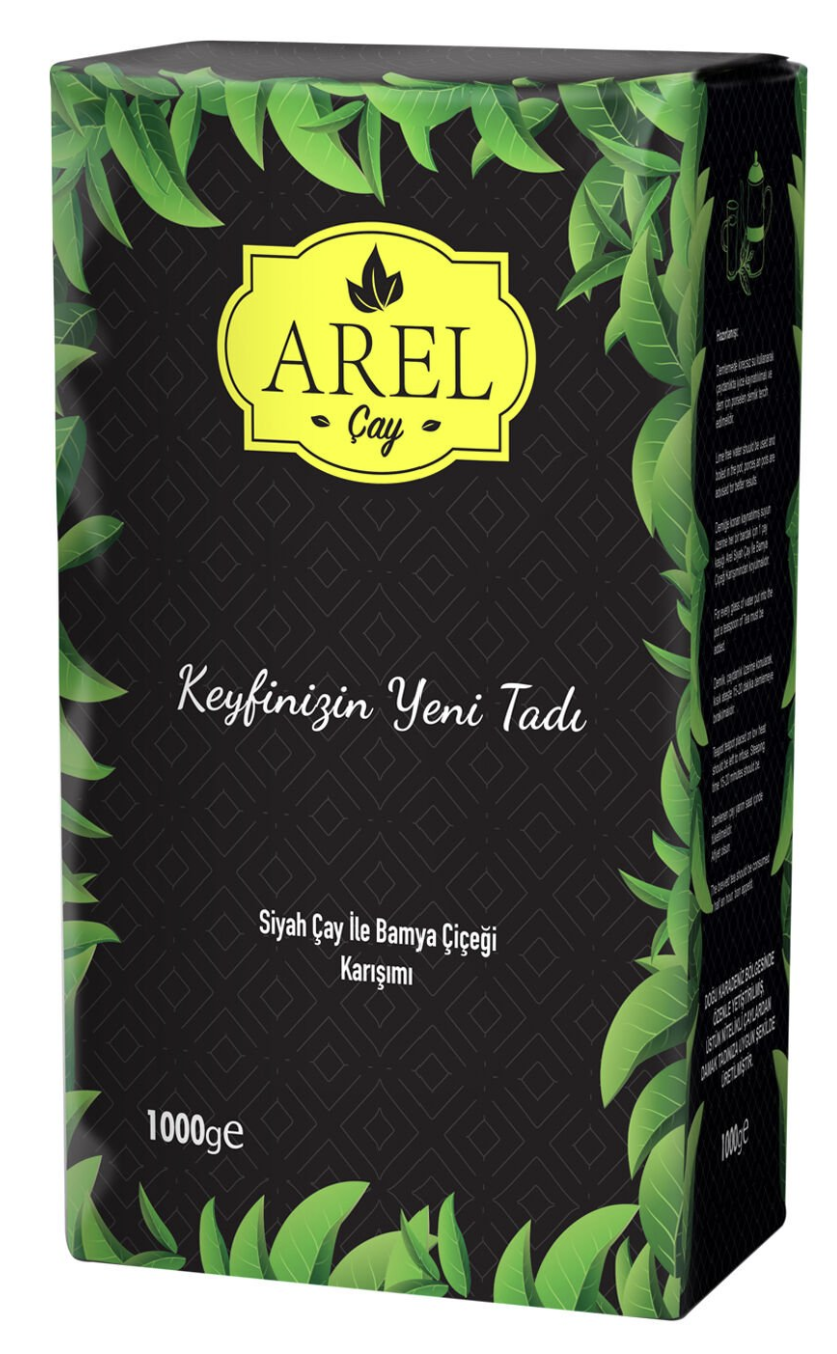 Arel Siyah Çay ile Bamya Çiçeği Karışımı Dökme Çay 1000 Gr