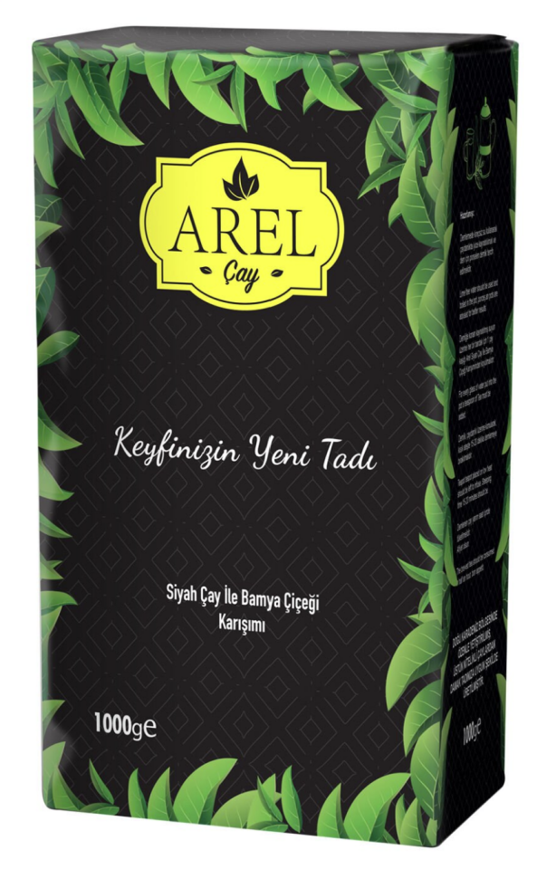 Arel Siyah Çay ile Bamya Çiçeği Karışımı Dökme Çay 1000 Gr
