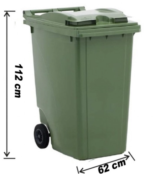360 Litre Plastik Çöp Konteyneri