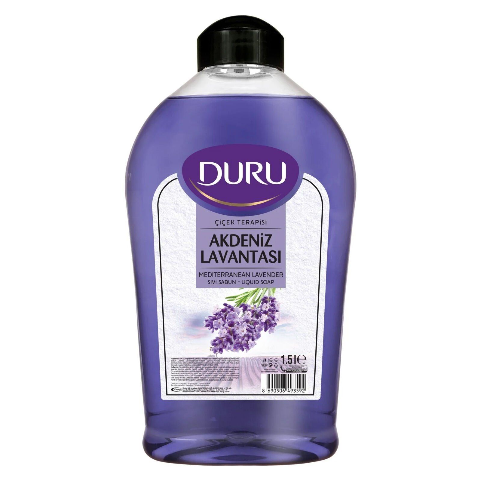 Duru Çiçek Terapisi Akdeniz Lavantası Sıvı Sabun 1,5lt