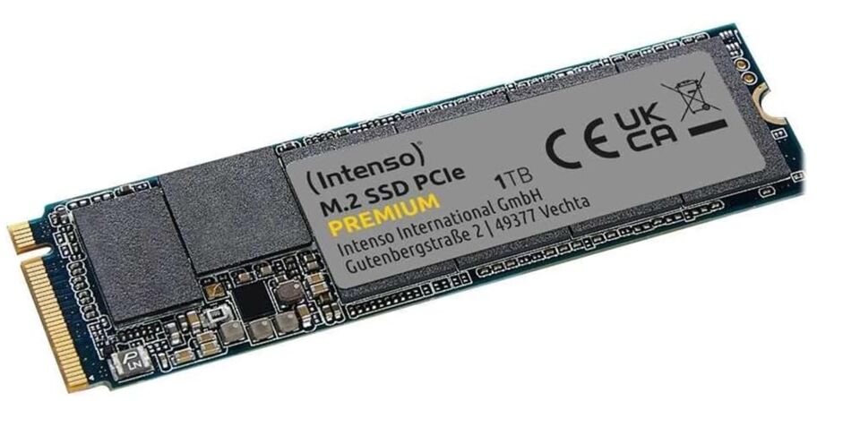 Intenso 1TB Premium Gen.3x4 NVMe 1.3 SSD 2100MB-1700MB-s Ssd Disk