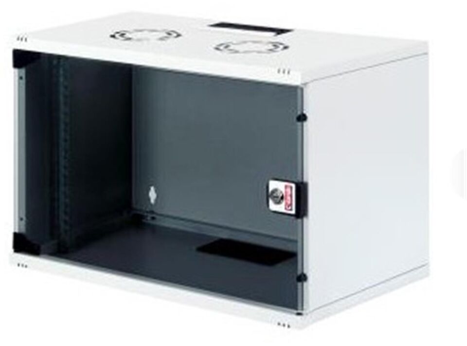 Lande LN-STB09U5440LG 9U 540x400 Ön Tek Cam Kapak Duvar Tip Boş Demonte Kabinet