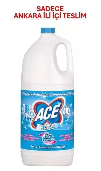 Ace Klasik Çamaşır Suyu 4 Lt