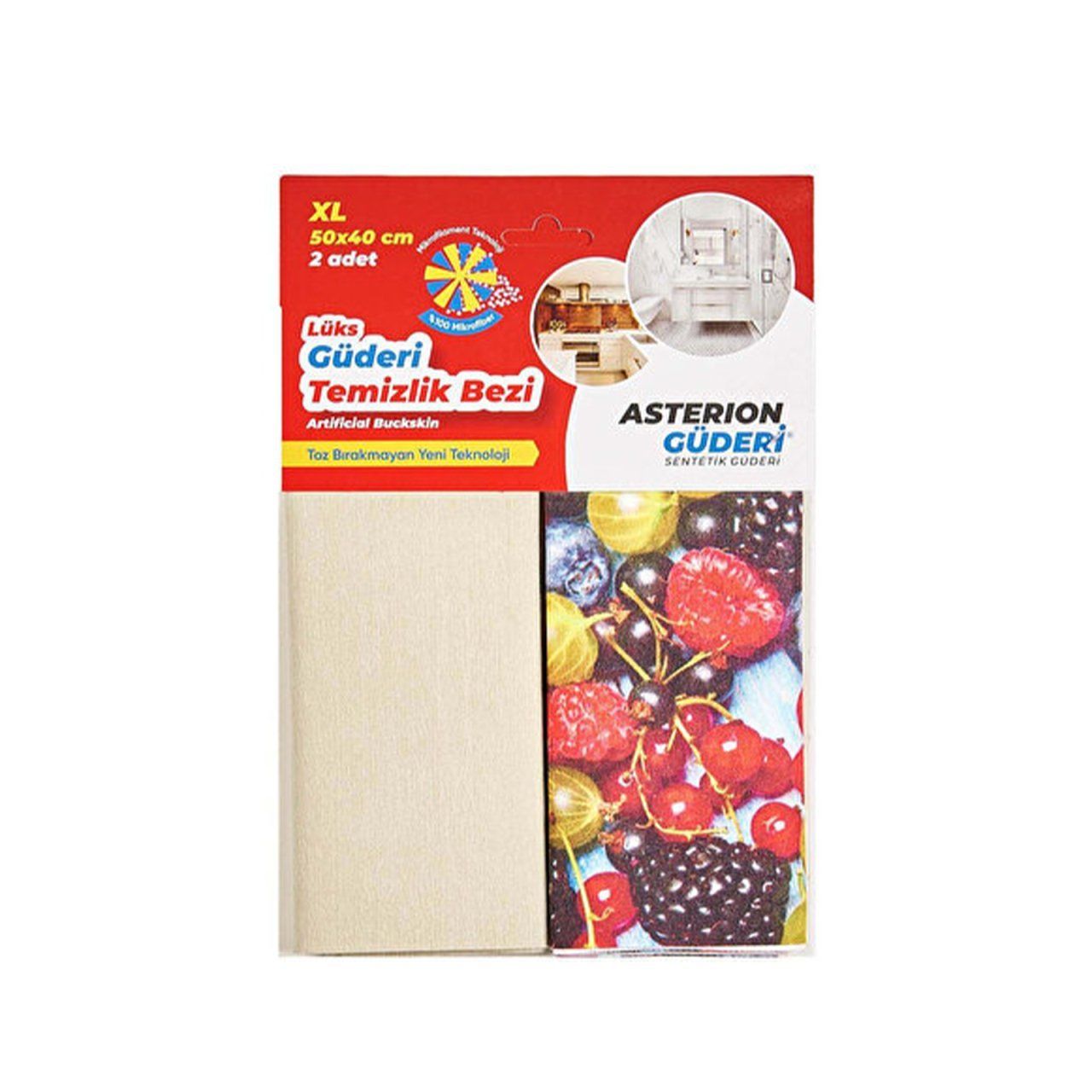 Asterion Mikrofilament Cam Bezi Premium 2'li 40x50 cm