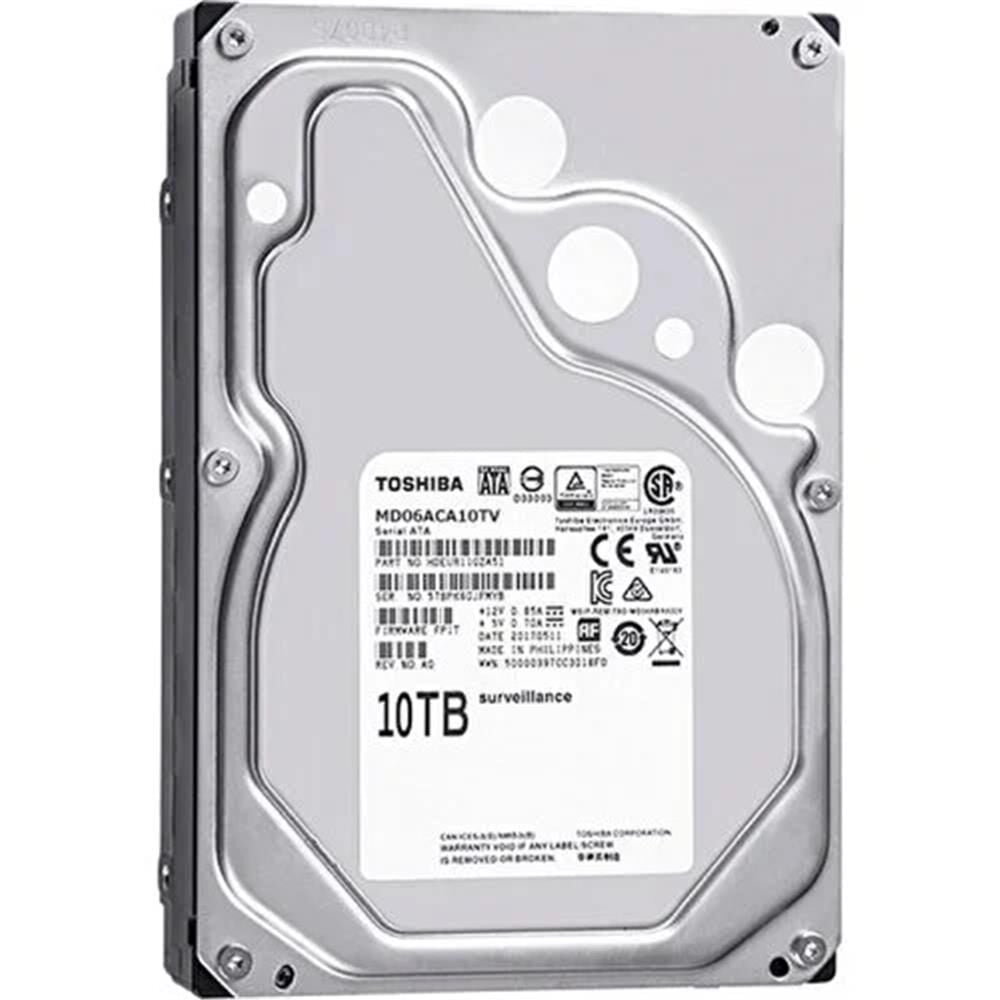 Toshiba 10TB MD06ACA10TV SATA 3.0 7200 RPM 3.5'' Sata 3 7-24 Güvenlik Diski (İthalat)