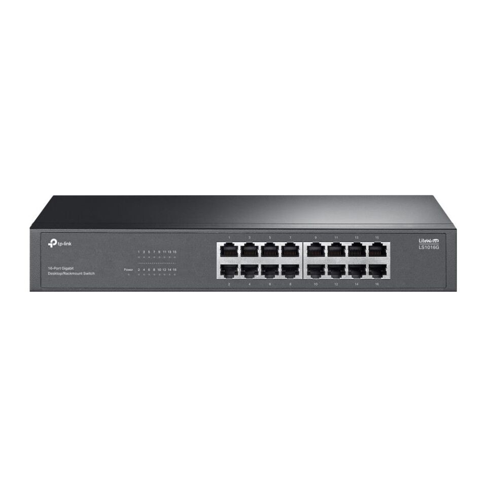 Tp-Link LS1016G 16 Port 10-100-1000 Mbps Switch Metal Kasa