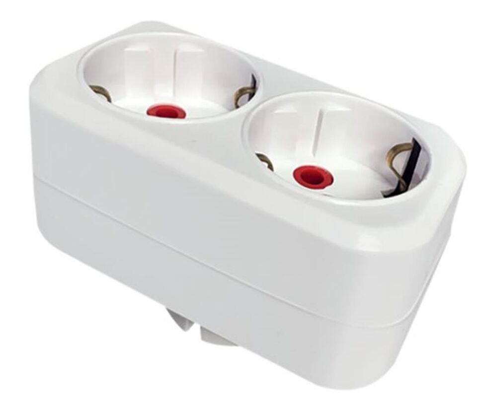 Mutlusan İkili Topraklı Fiş-Priz Düz Tip Beyaz (001 170 033006 00 00)