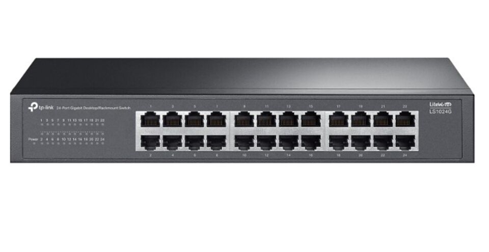 Tp-Link LS1024G 24 Port 10-100-1000 Mbps Switch Metal Kasa