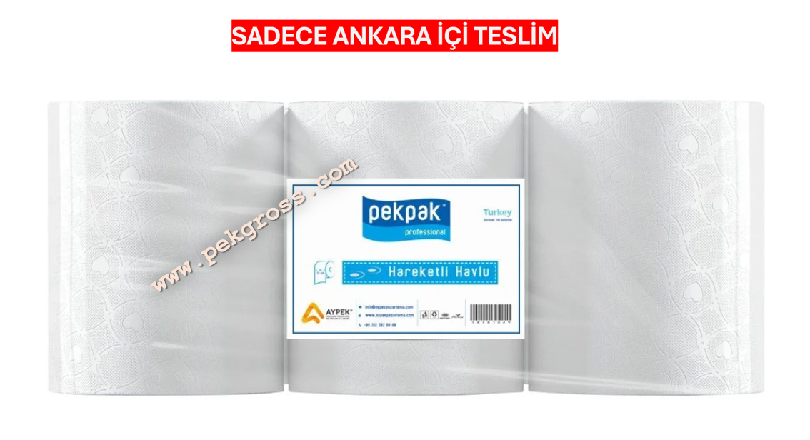 Pekpak Hareketli Havlu Kağıt 21 cm. 6'lı