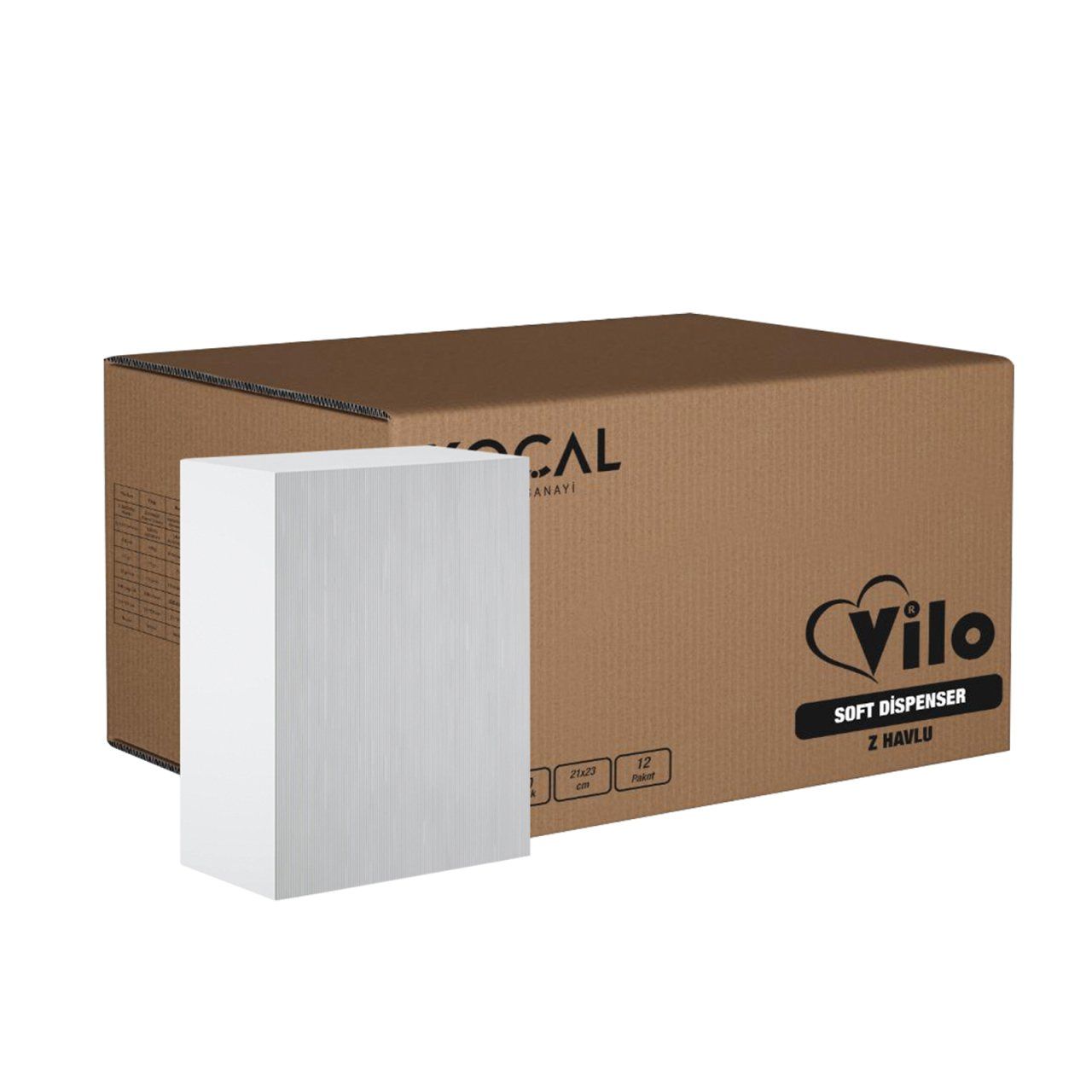 Vilo Soft Dispenser Z Katlama Havlu Kağıt 200x12