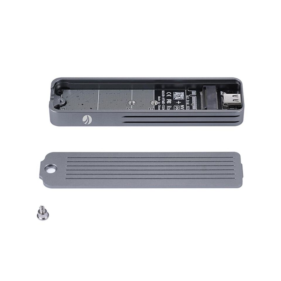 Vcom CU855SN-F USB 3.2 Gen 2 Type-C M.2 NVMe Parmak İzli SSD HDD Kutusu