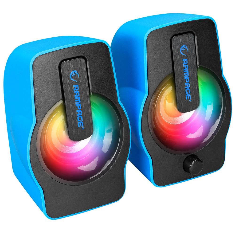 Rampage RMS-X8 MAJESTY Bluetooth & FMLi RGB Işıklı Multimedia Gaming Oyuncu 2.0 Speaker