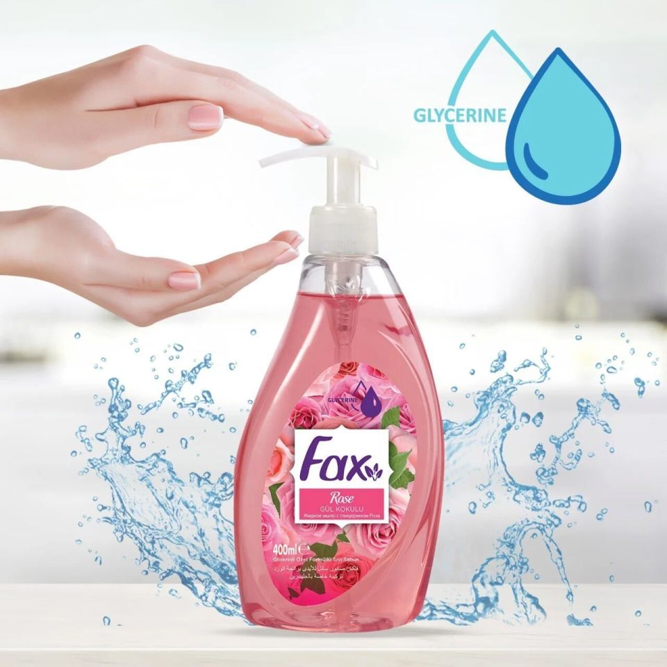 Fax Gül Sıvı Sabun 400ml 12'Lİ PAKET