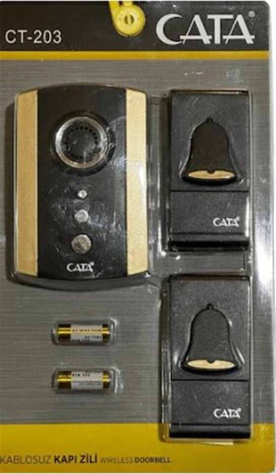 Cata Ct-102 Kablosuz Kapı Zili bEYAZ Desenli