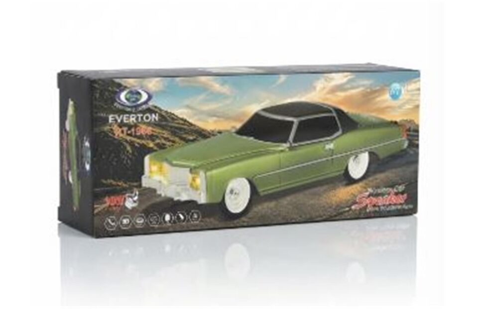 EVERTON RT-1966 Yeşil Arabalı  Bluetooth Fm-Usb-Tf-Aux Şarjlı Nostaljik Radyo