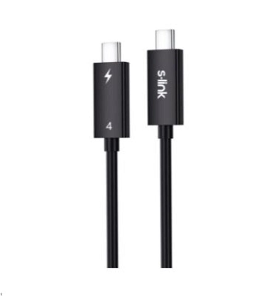 S-link SL-TC402 Thunderbolt 4.0 2m 8k 60Hz PD100W TypeC to TypeC 40Gbps Hızlı Data Kablosu