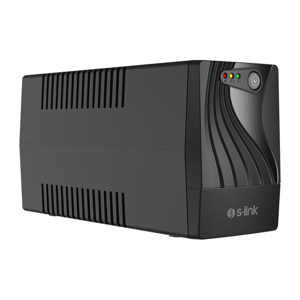 S-link MIGHT U80 800VA UPS 12V9Ah-1 480W Siyah Line-Interactive Kesintisiz UPS Güç Kaynağı