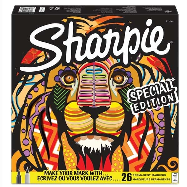 Sharpie Fine Permanent Markör 26 Lı Aslan