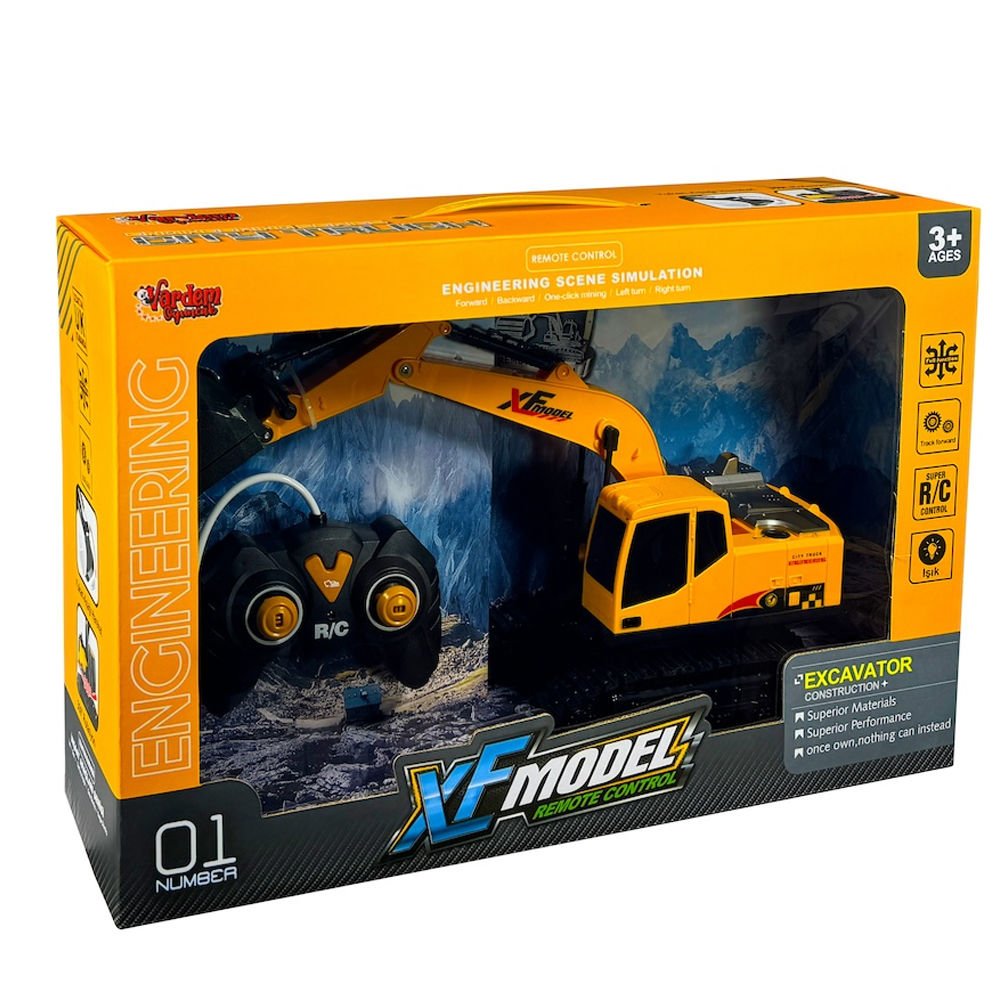 Vardem Oyuncak Uzaktan Kumandalı Ff Şarjlı Xf Model Kazıcı Metal VRD-XFG-789-410B