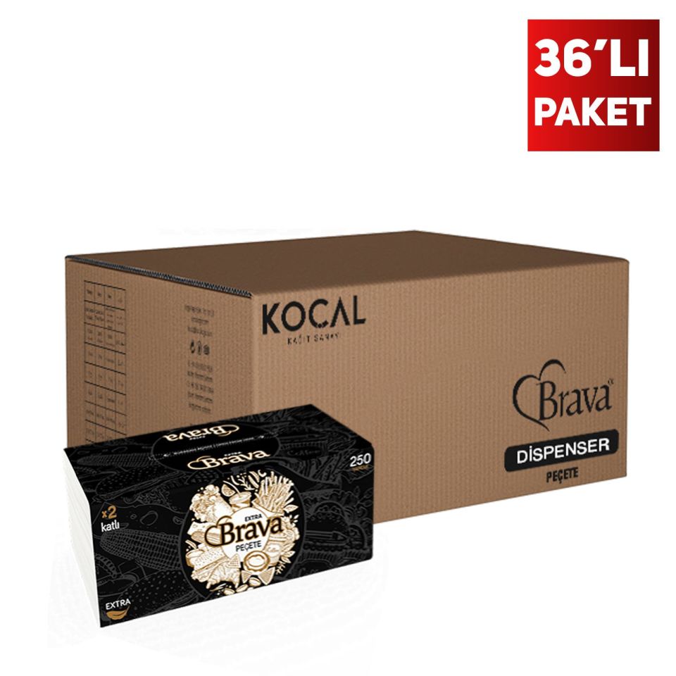 Brava Extra Dispenser Peçete 36x250 Adet