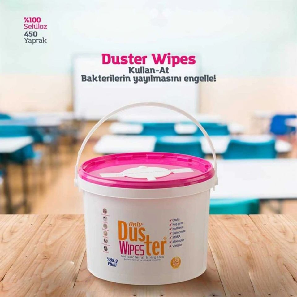 Only Duster Wipes Antibakteriyel Temizlik Bezi 450'li