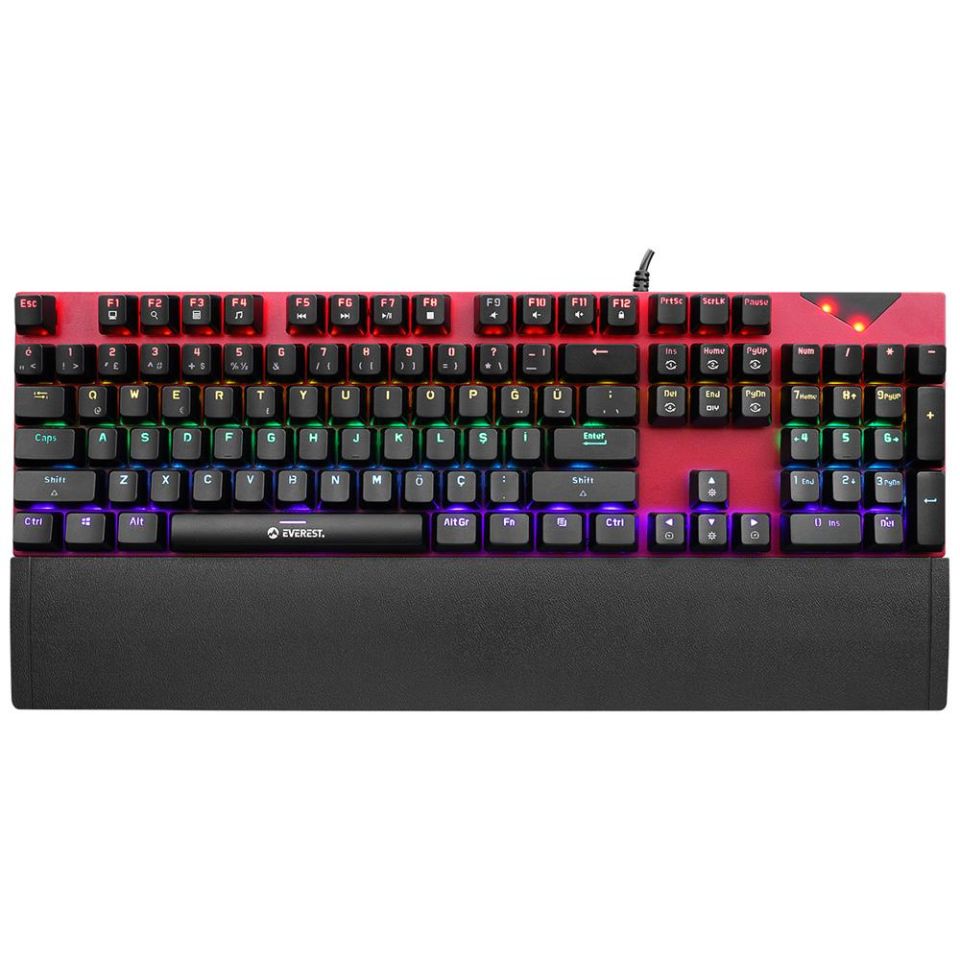 Everest KB-961F Siyah Usb Türkçe Multimedya Klavye