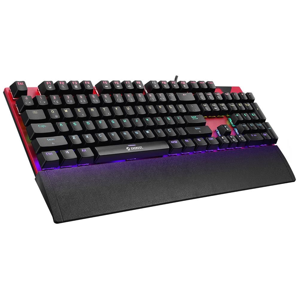 Everest KB-961F Siyah Usb Türkçe Multimedya Klavye