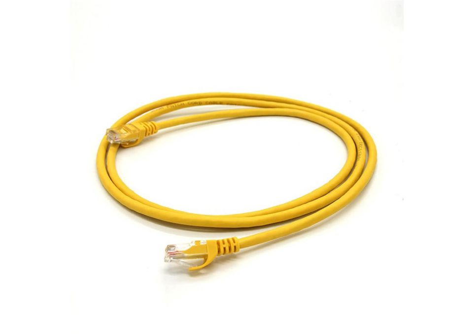 Vcom NP611B-Y-5.0 Cat6 5.0MT Sarı Utp Patch Kablo