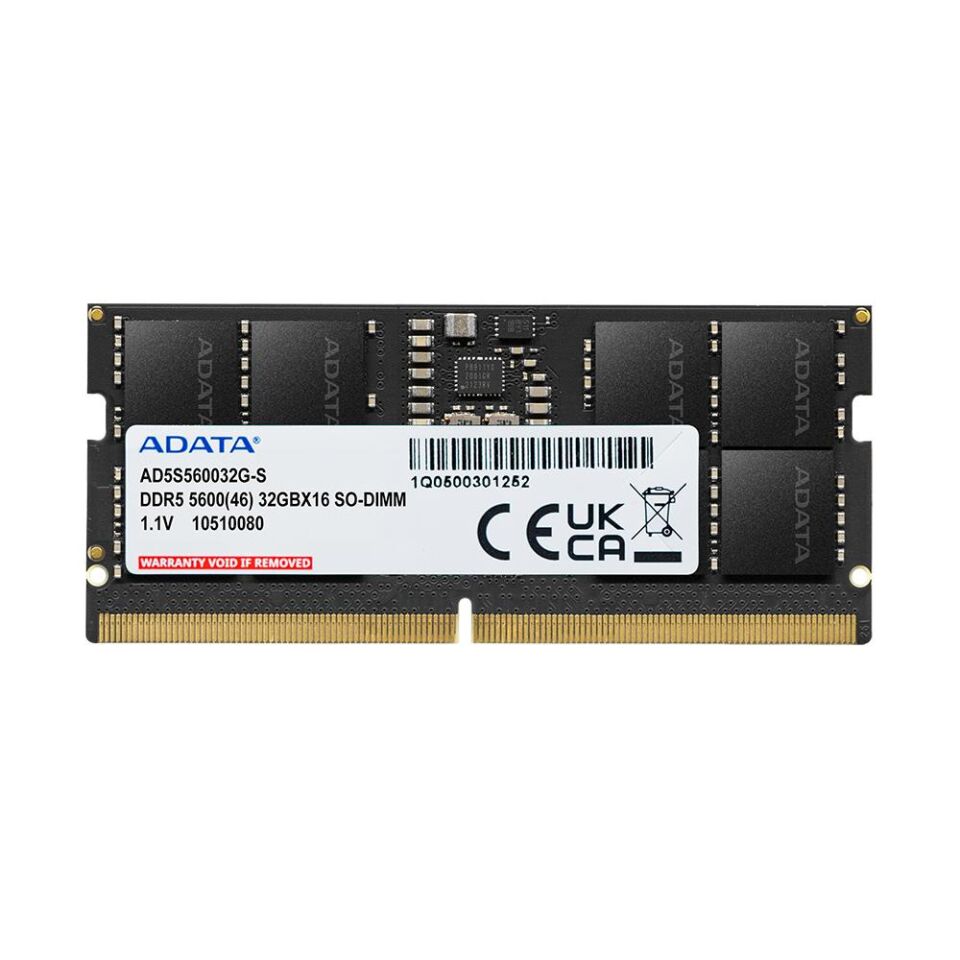 Adata 8GB DDR5 5600MHz 262Pin 1.1V Notebook Ram