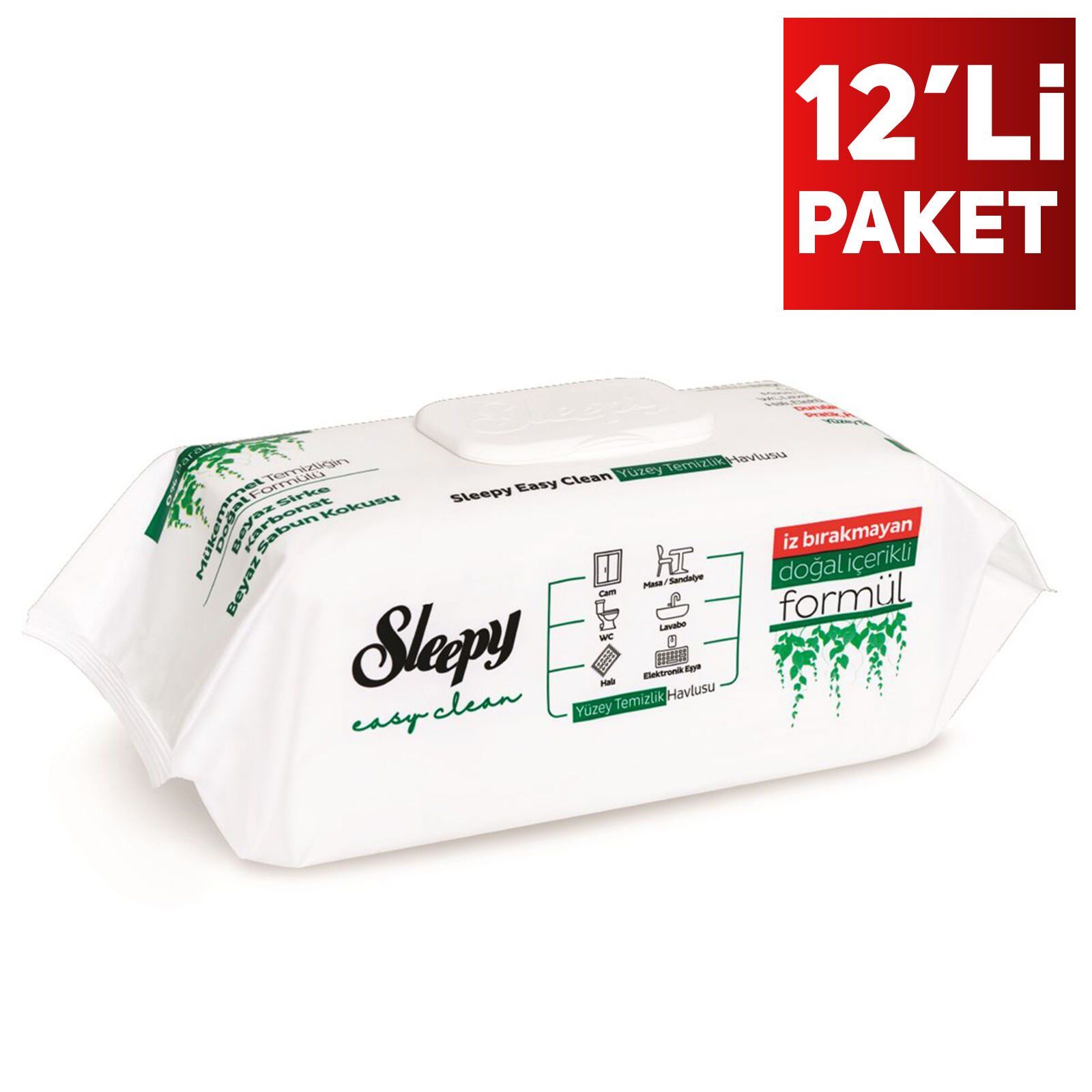 Sleepy Easy Clean Yüzey Temizlik Havlusu 100x12'li