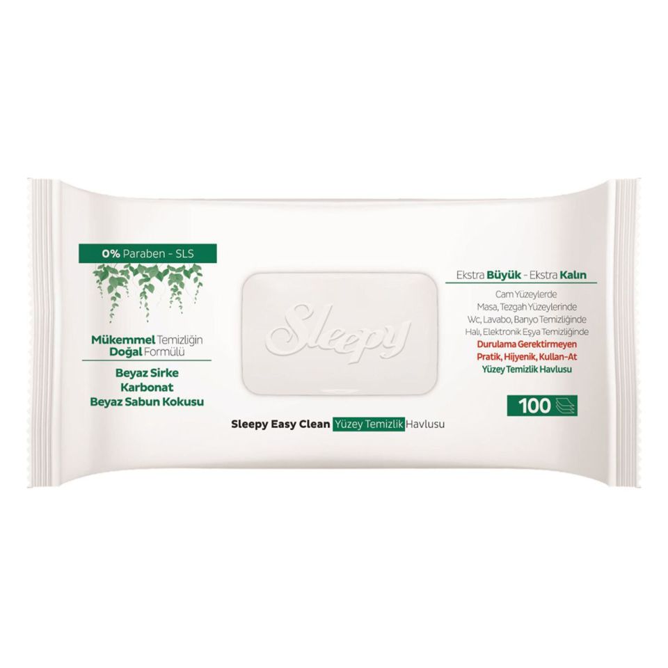 Sleepy Easy Clean Yüzey Temizlik Havlusu 100x12'li