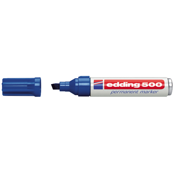 Edding Markör Permanent Kesik Uçlu 2-7 MM Mavi 500