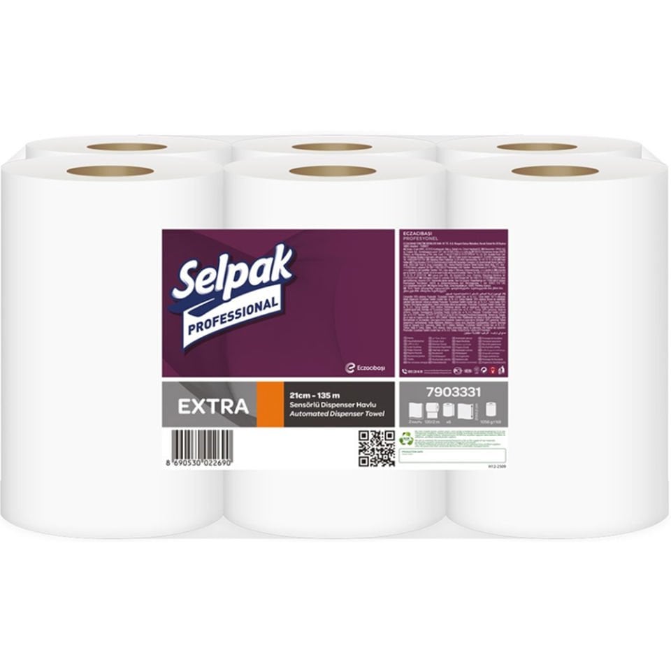 Selpak Havlu Professional Extra Sensörlü 21 CM 135 MT 7903331