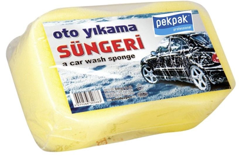 Pekpak Oto Yıkama Süngeri 12 cm x 8 cm