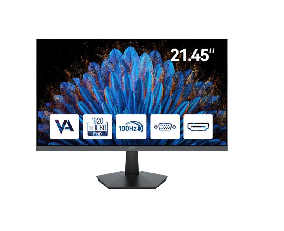 NPC 21.5'' MF2208-A 100Hz 5ms VA FHD Hdmi+Vga Yüksek Performanslı İş Monitörü