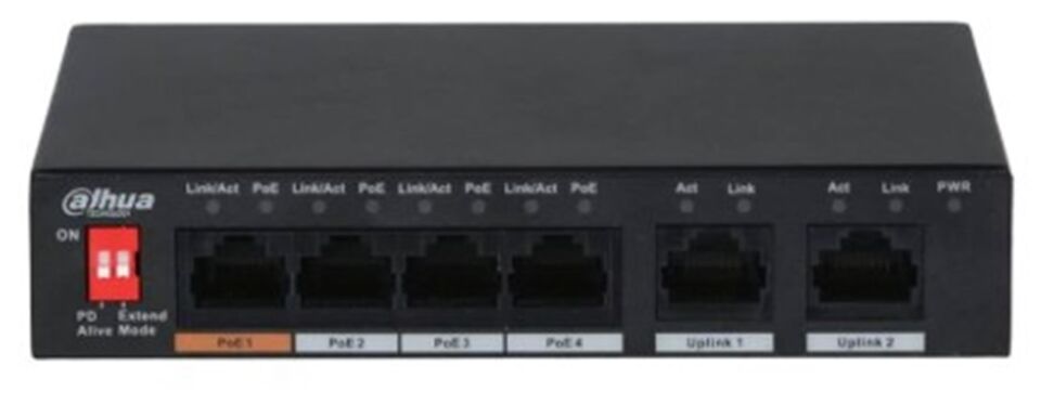 DAHUA CS4226-24ET-240 24FE PoE Port (240W), 2GE Combo, 2xSFP Cloud Managed Switch