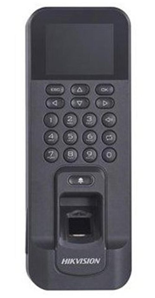 Hikvision DS-K1T804AMF Parmak İzi ve Mifare Kart Okuyuculu Bağımsız Terminal (LCD ve Kaypad li)