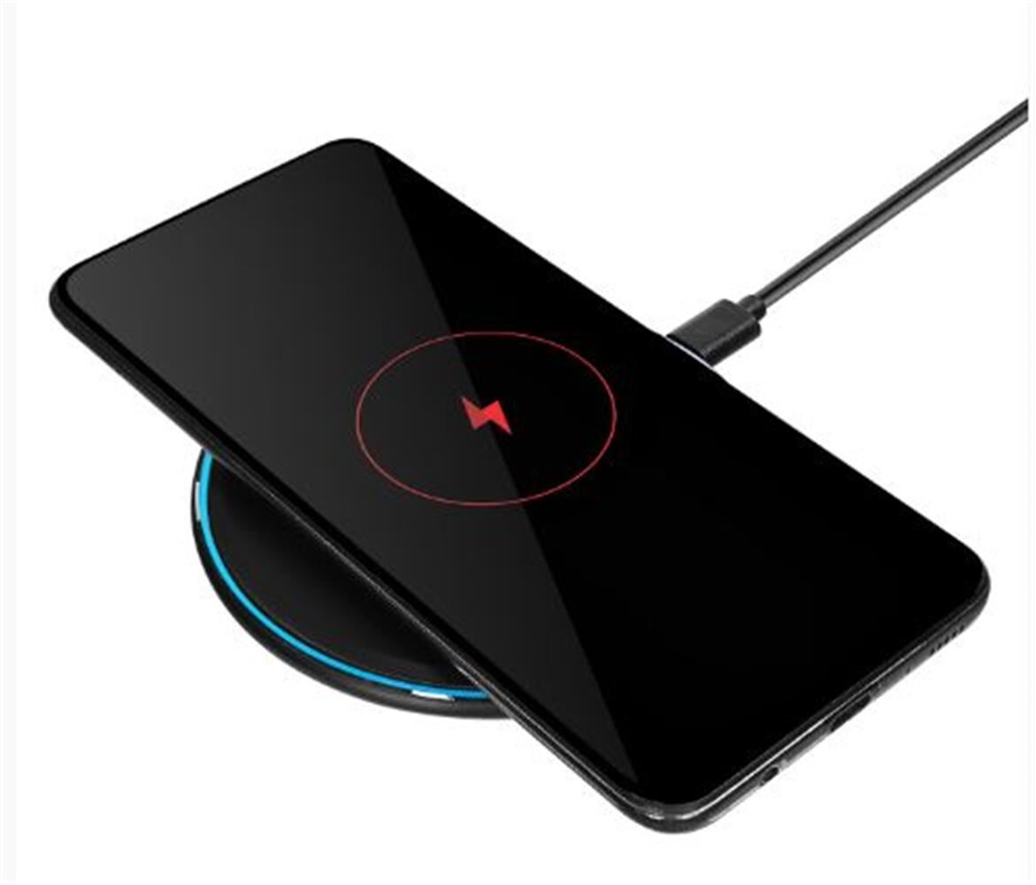 S-link SL-CWF65 Mobil Telefon Uyumlu 15W LED Logo PRM Siyah Kablosuz Şarj Cihazı